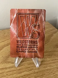 1996 Wildstorms: The Expandable Super-Hero CCG Savage Warblade - RARE PROMO CARD - Image 2