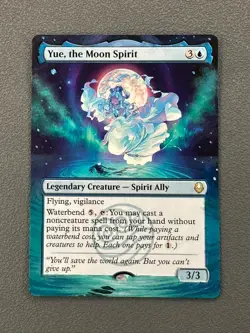 Yue, the Moon Spirit MTG Avatar The Last Airbender Hand Painted Full Altered Art - Image 1