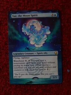 Yue, the Moon Spirit MTG Avatar The Last Airbender Hand Painted Full Altered Art - Image 2