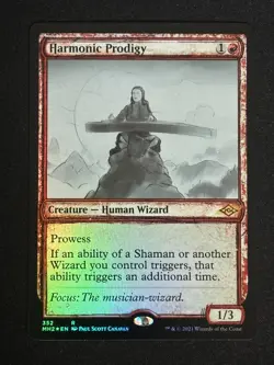 1x MTG Harmonic Prodigy (Showcase, Foil) - Modern Horizons 2 (MH2) #352 - Magic - Image 1