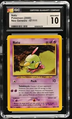 Pokemon Natu 2000 Neo Genesis 67/111 CGC 10 - Image 1