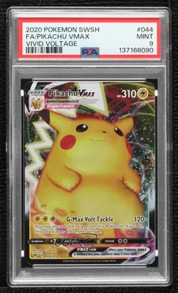 Pikachu VMAX Pokemon Sword & Shield Vivid Voltage PSA 9 MINT - Image 1