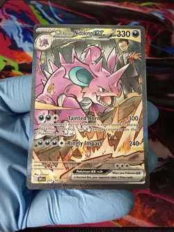 Pokemon TCG Team Rockets Nidoking EX 233/182 Destined Rivals NM Condition - Image 1