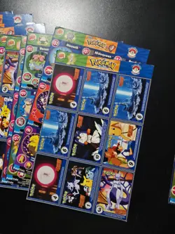 1999 Burger King Pokemon Movie Poketrivia uncut sheet Lot Of 26 MISSING #12 ONLY - Image 2