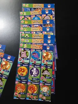 1999 Burger King Pokemon Movie Poketrivia uncut sheet Lot Of 26 MISSING #12 ONLY - Image 3