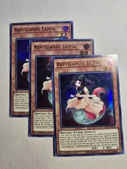 3x Reptilianne Lamia 1st Edition Ultra Rare GFP2-EN116 Yu-Gi-Oh! x3 - Image 1