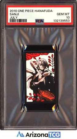One Piece 2010 Sanji July One Piece Hanafuda GEM MINT PSA 10 - Image 1