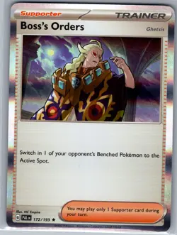 Boss's Orders - 172/193 Holo Battle Academy 2024 - Pokemon Card - NM - Image 1