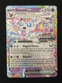 Pokemon TCG Sylveon EX Card Stamped Prismatic Evolutions Promo, 041/131 - Image 1