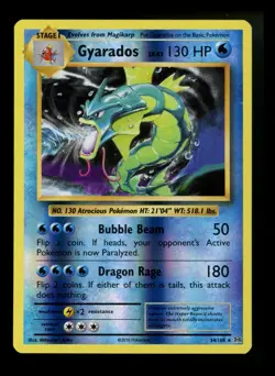 #4 Gyarados 34/108 XY Evolutions 2016 Reverse Holo Rare Pokemon Card TCG - Image 1