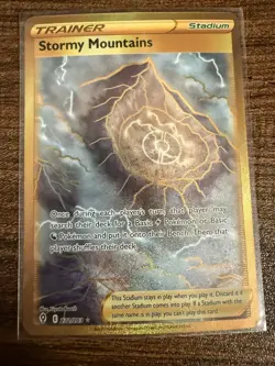 Stormy Mountain 232/203 Secret Rare Pokemon Card- NM/LP- Evolving Skies - Image 1