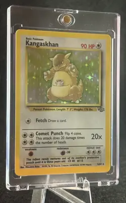 Kangaskhan 5/64 Holo Jungle Set Unlimited Edition Pokemon Card 1999 - Image 3