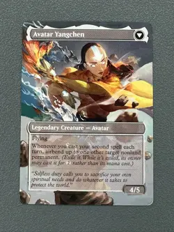 The Legend of Yangchen MTG Avatar: The Last Airbender Hand Painted Altered Art v - Image 3
