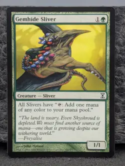 LP - Gemhide Sliver - Time Spiral - Magic The Gathering Lightly Played Eng MTG - Image 1