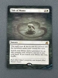 Tale of Momo MTG Avatar: The Last Airbender Hand Painted Borderless Altered Art - Image 1