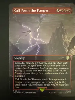 Call Forth the Tempest (Borderless) Commander: the Lord of the Rings Foil - Image 1