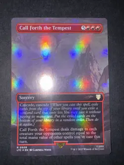 Call Forth the Tempest (Borderless) Commander: the Lord of the Rings Foil - Image 2