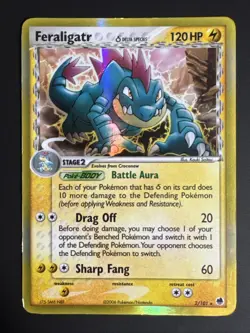 Pokemon Feraligatr 2/101 EX Dragon Frontiers Delta Species Holo Rare Card - Image 1