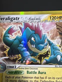 Pokemon Feraligatr 2/101 EX Dragon Frontiers Delta Species Holo Rare Card - Image 5