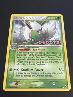 Shiftry 25/107 EX Deoxys Reverse Holo Stamped Pokemon TCG Vintage LP/NM - Image 2