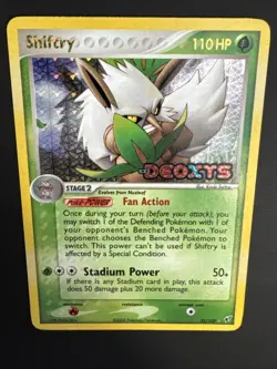 Shiftry 25/107 EX Deoxys Reverse Holo Stamped Pokemon TCG Vintage LP/NM - Image 3