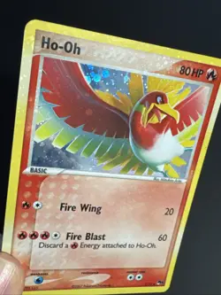 Pokemon Ho-Oh 1/17 Holo Rare Pop Series 5 W/ HOLO BLEED Error - Image 5