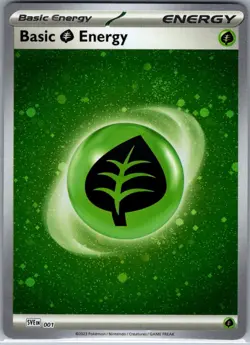 Basic Grass Energy (Cosmos Holo) 001 Scarlet & Violet - Pokemon Card - NM - Image 1