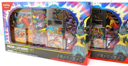 Set of 2 - Pokemon TCG Mega Lucario ex Figure Collection Box Factory Sealed - Image 1