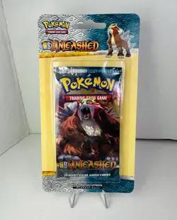Pokemon TCG HGSS HS Unleashed Entei Art SEALED Blister Cardboard Booster Pack - Image 1