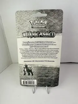 Pokemon TCG HGSS HS Unleashed Entei Art SEALED Blister Cardboard Booster Pack - Image 2