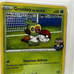 2020 POKEMON FUTSAL #003 GROOKEY ON THE BALL - PSA 9 MINT - Image 4
