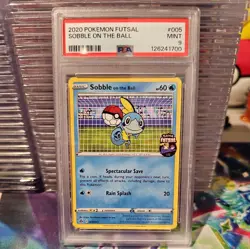 2020 POKEMON FUTSAL #005 SOBBLE ON THE BALL PSA 9 - Image 1