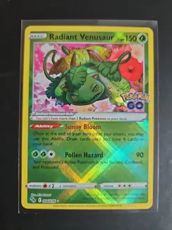 Radiant Venusaur Radiant Rare Pokemon GO 004/078 NM - Image 1