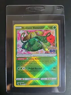 Radiant Venusaur Radiant Rare Pokemon GO 004/078 NM - Image 3