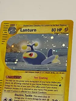 Pokemon TCG 2002 Aquapolis Lanturn H15/H32 Holo Rare NM Condition - Image 3