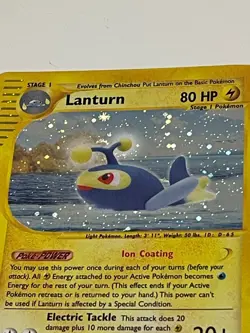 Pokemon TCG 2002 Aquapolis Lanturn H15/H32 Holo Rare NM Condition - Image 5
