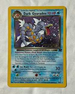 Pokemon TCG Dark Gyarados Prerelease Promo Holo 8/82 (NM) - Image 1