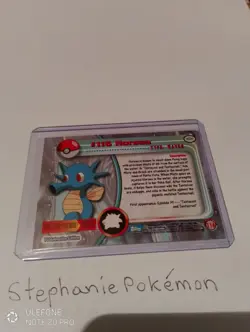 pokemon 1999 #116 Horsea topps tv animation Blue Logo - Image 3