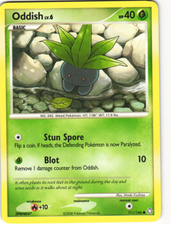 Oddish Common Pokemon TCG Legends Awakened 111/146 MP - Image 2