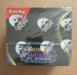 Pokemon TCG Mega Evolution Phantasmal Flames ME2 Booster Box Factory Sealed New - Image 1