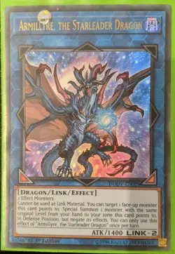 YuGiOh Armillyre, the Starleader Dragon Ultra Rare 1st Edition DUOV-EN029 NM - Image 1
