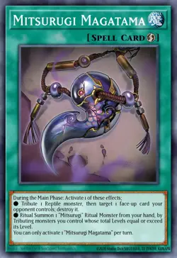 Yugioh ALIN-EN094 - Mitsurugi Magatama - Super Rare - Image 1