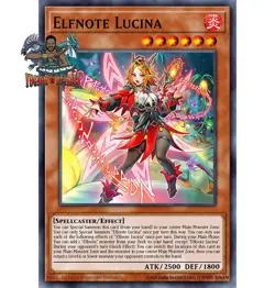 Yugioh! 1x Elfnote Lucina BPRO-EN010 Secret Rare 1st Ed NM - Image 1