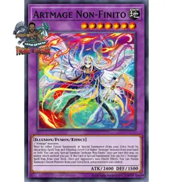 Yugioh! 1x Artmage Non-Finito BPRO-EN035 Ultra Rare 1st Ed NM - Image 1