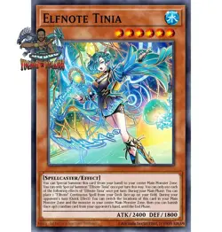 Yugioh! 1x Elfnote Tinia BPRO-EN011 Ultra Rare 1st Ed NM - Image 1