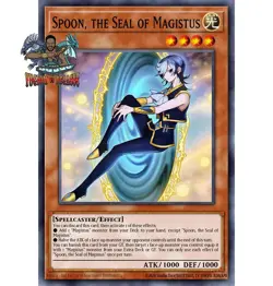 Yugioh! 1x Spenta, the Magistus Sealer BPRO-EN098 Secret Rare 1st Ed NM - Image 1
