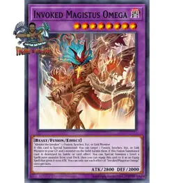 Yugioh! 1x Invoked Magistus Omega BPRO-EN100 Ultra Rare 1st Ed NM - Image 1