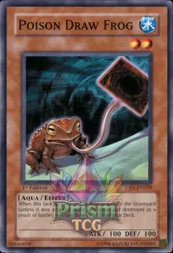 1st Ed Poison Draw Frog CRV-EN028 Yugioh - Image 1