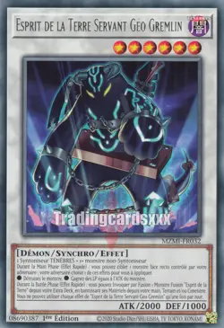 Yu-Gi-Oh! Esprit de la Terre Servant Geo Gremlin : R MZMI-FR032 - Image 1