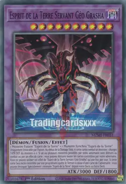 Yu-Gi-Oh! Esprit de la Terre Servant Geo Grasha : SR MZMI-FR031 - Image 1